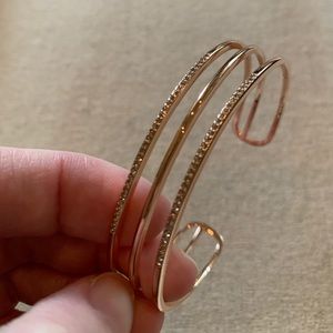 Stella & Dot Pave Open Bar Cuff